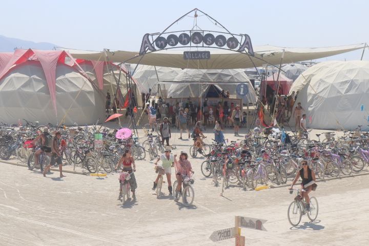 Entrance to Anahasana Village 2019